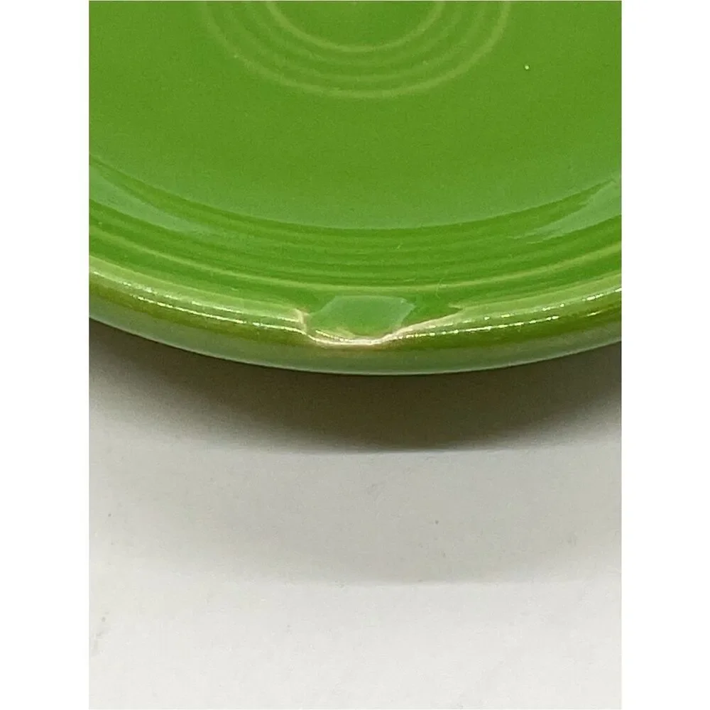 Fiesta Shamrock? Green Ceramic Spoon Rest - flaws